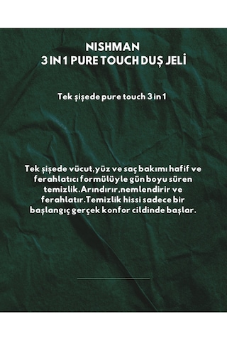 3ın1 Pure Touch Duş Jeli 480 Ml Diğer