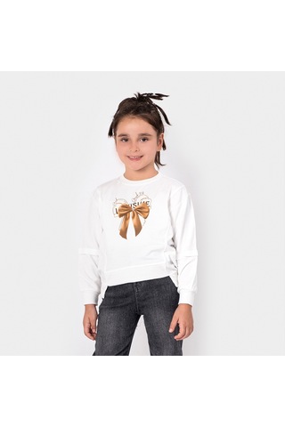 Overdo Kids Kız Çocuk 5-8 Yaş Taş Basklı Sweat Çok Renkli
