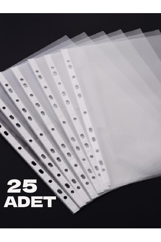 25 Adet A4 Şeffaf Dosya Föy Poşet Dosya Diğer
