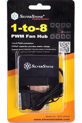 Silverstone 8 X 4Pin Pwm Fan Çoklayıcı Hub Sst Cpf04