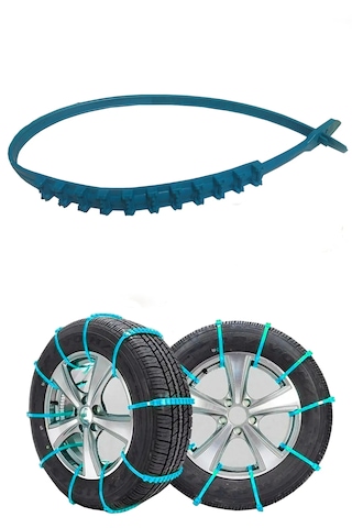 Kar Zinciri Kar Paleti Plastik Mavi Tak Çıkar Takmatik 8 Adet Tek