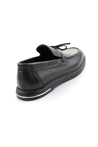 Siyah Hakiki Deri Erkek Loafer Ayakkabı E01054428140 Siyah