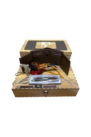 Pipsan Pipo Ahlat Ağacı Balsa Filitreli Çakmaklı Cüzdan Bileklik Tesbih Set 605738-509162