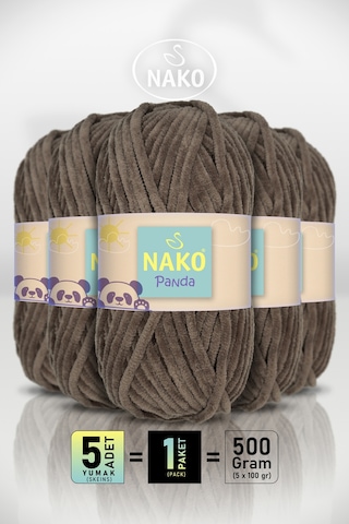 Panda - Kapiçino 14228 - 5'li Paket - 100gr/120m - Kadife El Örgü İpi - Amigurumi Punch İpi Panda - Kapiçino 14228 - 5'li Paket - 100gr/120m - Kadife El Örgü İpi - Amigurumi Punch İpi