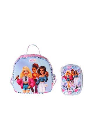 Wow Generation Kız Çocuk Music Lila Thermo Beslenme Çantası Ve Kalemlik Seti - Setwg-w6045 Lila - Mavi