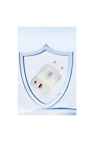 C89q 1 Adet 30w Type-c Ve 1 Adet 22.5w Usb Çıkışlı Ekstra Dl48 1m Usb To Lightning Kablolu