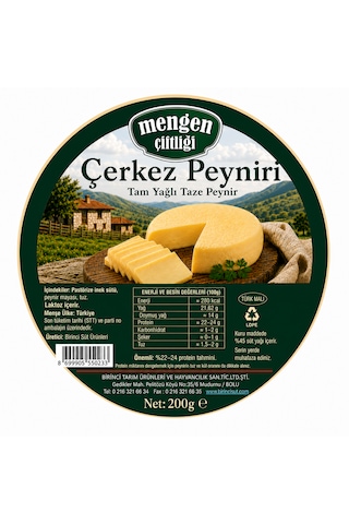 Mengen Çiftliği Çerkez Peyniri 200 Gr