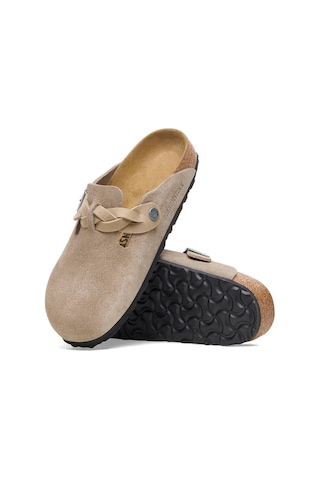 Birkenstock Boston Braided Kadın Terlik - Boz Koyu Bej