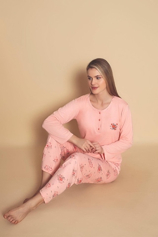 Yüksek Kalite Bambu İnterlok Kadın Pijama Takımı P5046 SOMON