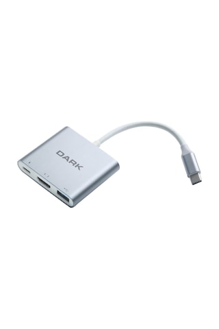 Dark DK-AC-U31X32 3in1 USB3.1 Type C Erkek-USB3.0-HDMI (4K UHD)-USB3.1 Type C Çevirici