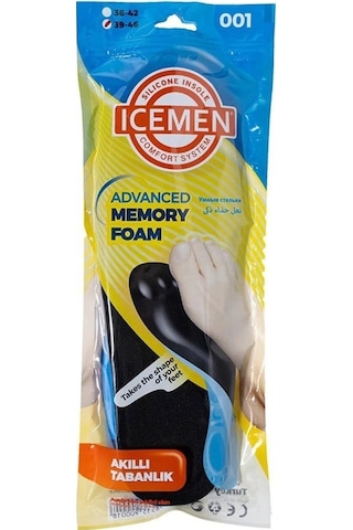 Advenced Memory Foam Hafızalı Kesilebilir Tabanlık Siyah
