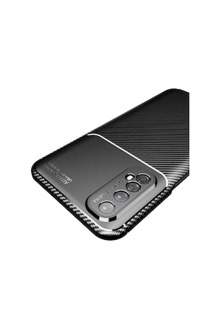 Realme 7 Kılıf Zore Negro Silikon Kapak Kahverengi