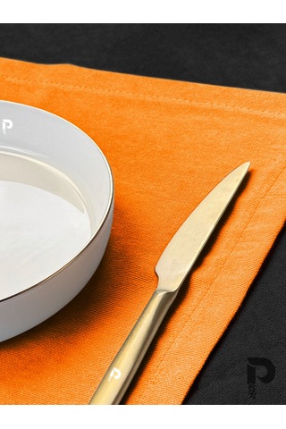 Mandalina Kumaş Peçete Daily Serisi Kadife Görünümlü Mandalina Turuncu