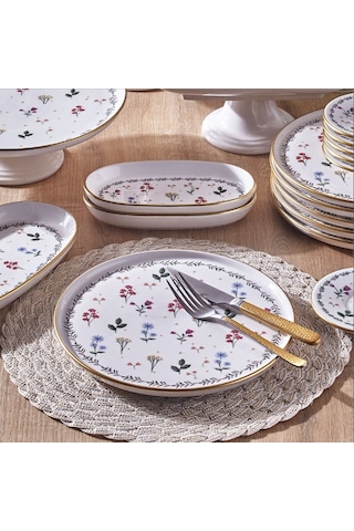 Fecra Mistral 18 Parça Servis Ve Sunum Seti Beyaz