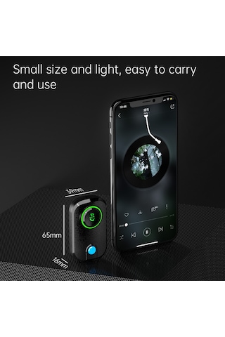 Xindoker "t3 Kablosuz Bluetooth 5.0 Verici & Alıcı - Mikrofonlu, Çift Bağlantı, 7 Saat Pil" Gri