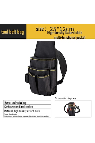 Jl Alet Çantası, Bel Çantası, Birden Fazla Elektrikçi Aleti,