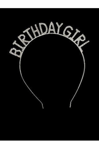 Doğum Günü Kızı Birthday Girl Metal Kristal Taşlı Taç Çok Renkli