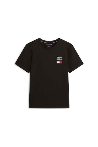 Tommy Hilfiger Erkek Marka Logolu Günlük Kullanıma Uygun Siyah T-shirt Mw0mw42367 Bds-13617 Siyah