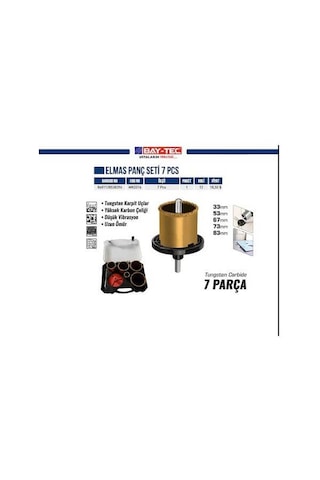 Elmas Panç Seti 7 Parça Baytec Mk0316