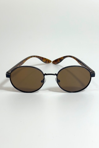 Unisex Polarize Yuvarlak Güneş Gözlüğü Kahverengi Uv400 Korumalı 09789130