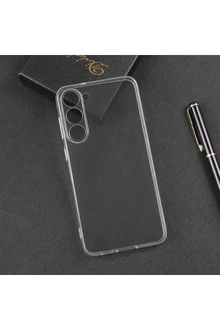 Galaxy S23 Plus Uyumlu Zore Süper Silikon Kılıf-renksiz Renksiz