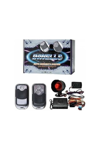 İnwells Uzaktan Kumandalı Oto Alarm Sistemi Sürgülü 3805 12V