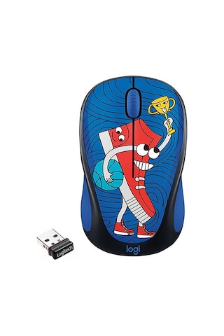 Logitech M238 Kablosuz The Doodle Collection Sneaker Head Mouse