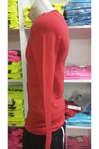 Macron İçlik Uzun Kol Veya Kısa Kol Kırmızı
