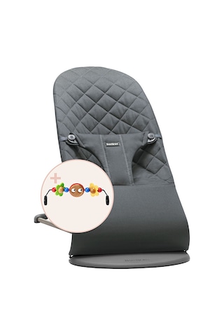 Babybjörn Bliss Ana Kucağı Oyuncaklı Woven Anthracite
