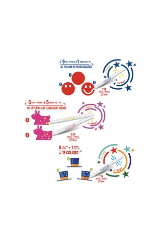 Carioca Sihirli Keçeli Boya Kalemi 30 Renk 43183