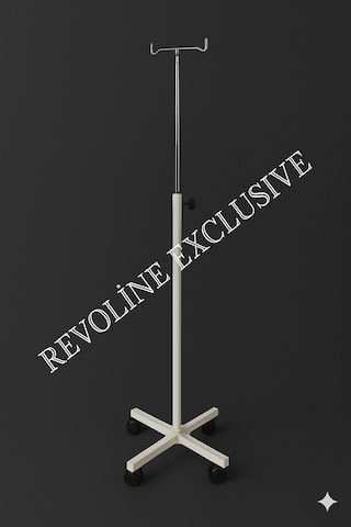 Serum Askısı 4 Ayaklı Tekerlekli Ayarlanabilir Boy