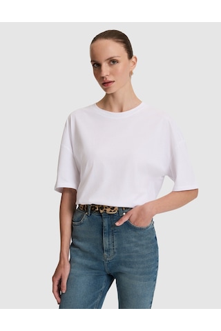 Pierre Cardin Kadın Beyaz Tişört 50325455-vr013