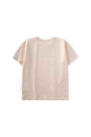 Cigit - Basic Bebe T-shırt 0-3 Yaş Ekru Ekru