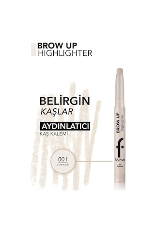 Flormar Brow Up Asansörlü Kalem Aydınlatıcı 001 Silver