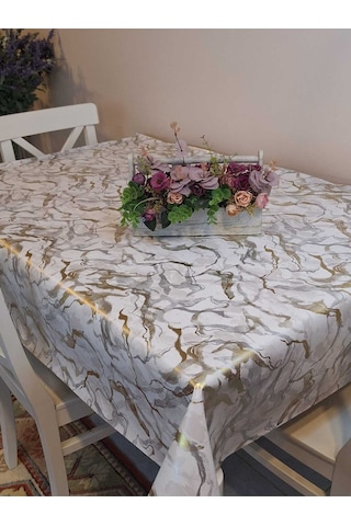 Elyaflı Pvc Masa Örtüsü Modern, Dayanıklı, Silinebilir Ve Şık Görünüm Fnt1280 Sarı