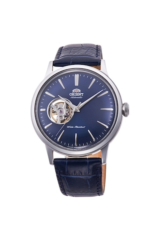 Orient Bambino Ra-ag0005l30b Kurmalı Otomatik Deri Lacivert 41 Mm Erkek Kol Saati Gri