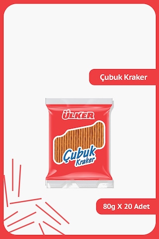 Ülker Sade Çubuk Kraker 20 X 80 G
