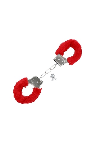 Zaga Oyun Peluşlu Metal Fantezi Kelepçe Kırmızı Çok Renkli