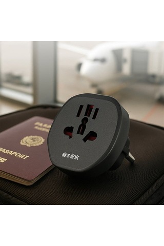 S-link Sl-wl09 Çok Amaçlı Universal Avrupa Çıkışlı - Türk Priz Çevirici