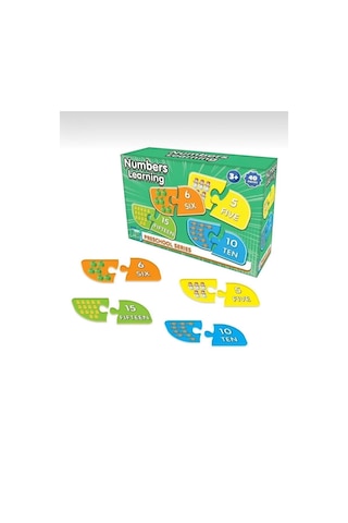 Eğitici Sayıları Öğreniyorum 40 Parça Çocuk Gelişim Ve Zeka Oyunu Puzzle Ve İngilizce Sayı Seti