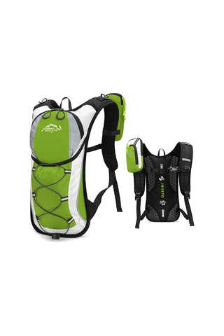 Inoxto-bisiklet Yürüyüş Koşu İçin 5l Hidrasyon Paketi Nefes Y28360gr Yeşil