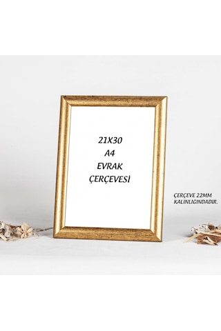 A4 Gold Çerçeve 21x30 A4 Gold Çerçeve 21x30