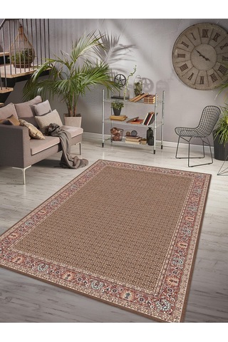 Dijital Baskılı Yıkanabilir Kaymaz Taban Salon Ve Oturma Odası Halısı 6147h 001