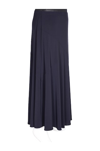 Hesna Kadın Bensu Büyük Beden Sandy Çapraz Astarsız Lacivert Etek Lacivert