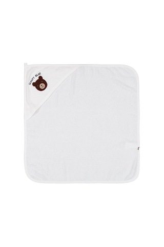 Civil Baby Ayıcık Nakışlı Havlu - Ekru 31429C39025W1