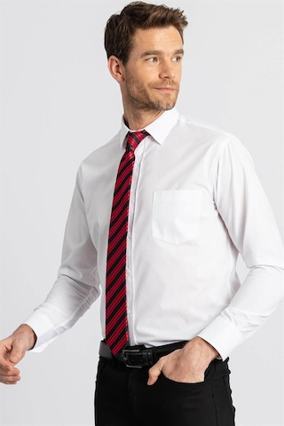 Tudors Klasik Fit Rahat Kesim Cotton Efekt Poplin Erkek Gömlek-22864 Beyaz