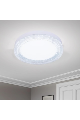 Modern Led Tavan Işığı Kristal Yuvarlak Ev Enerji Tasarruflu Beyaz