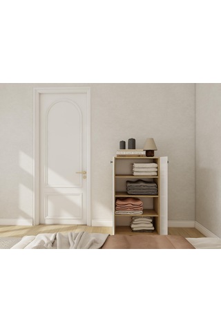 2 Kapaklı Çok Amaçlı Dolap Lefkas Meşe Lefkas Meşe