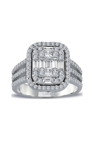 Lova 1,07 Karat Baget Pırlanta Yüzük - 1030248