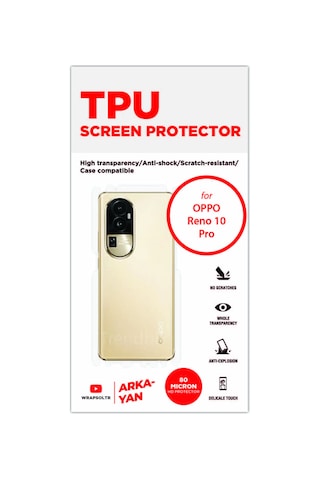 Oppo Reno 10 Pro Hd Arka Ve Yan Koruyucu Kaplama Film